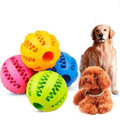 Dog Toys Interactive Rubber Balls Pet Dog Cat Puppy ElasticityTeeth Ball Dog Chew Toys Tooth Cleaning Balls Toys For Dogs