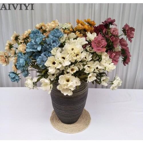 Artificial Hibiscus Bouquet Flower Plant Hibiscus Family Living Room Hotel Garden Christmas Decoration Wedding Holiday Flower