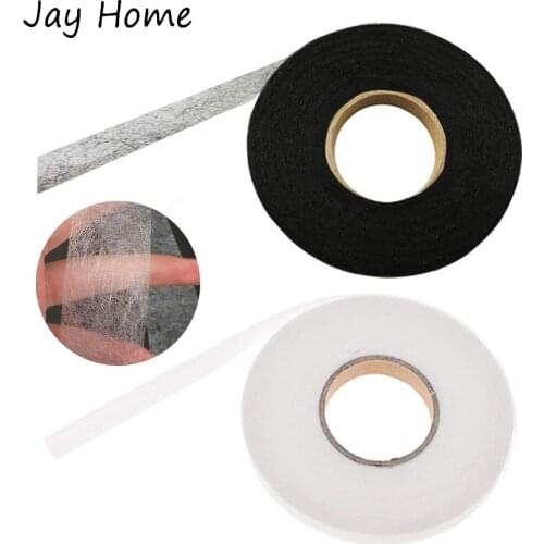 100M Single Sided Fabric Fusing Tape Adhesive Hem White Black Iron on Tape Adhesive Hemming Tape for Clothes Dresses Pants