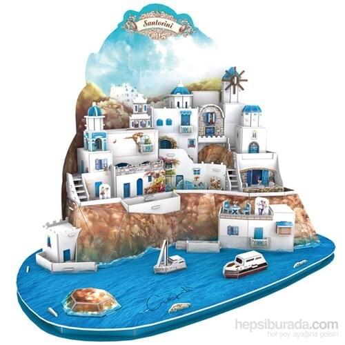 Cubic Fun 129 Piece Santorini 3D Puzzle