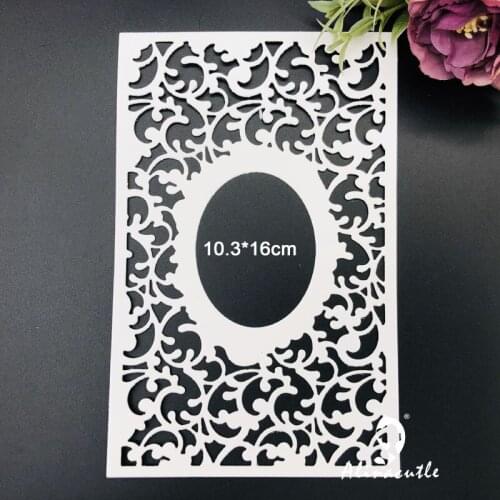 Alinacutle Metal Cutting Dies Cut Vintage Lace Circle Frame Plate Scrapbooking Paper Craft Handmade Card Punch Art Cutter