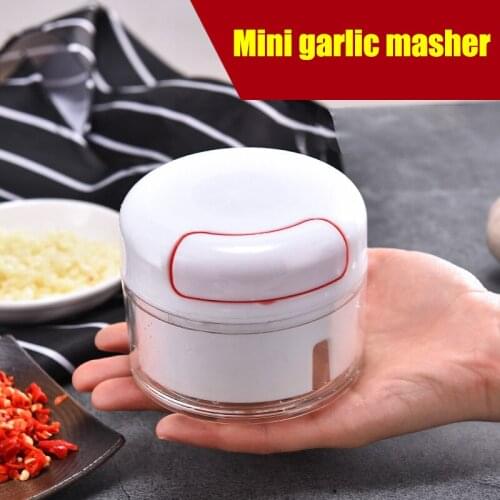 Household Multifunctional Kitchen Mini Garlic Press Garlic Press Manual Garlic Puller Cut Garlic Stir Garlic Crusher four color