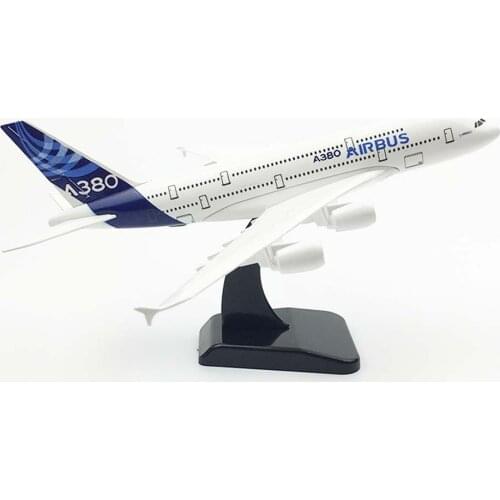 20cm Aircraft Airbus A380 Prototype Alloy Plane Model Toys Children Kids Gift for Collection
