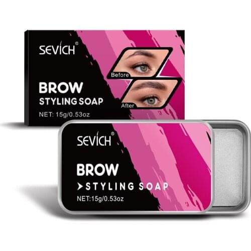 Eyebrow Soap Wax Natural Styling Eyebrow Wax Colorless Transparent Soap Type Eyebrow Cream Long-lasting Styling Eyebrow Soap