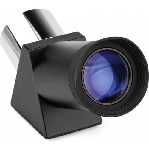 1.25inch 25mm Eyepiece with 45 Degree Roof Erecting Prism FMC Blue Film Coated for Astronomical Telescope