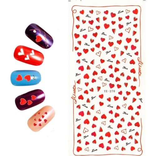 WATER TRANSFER DECAL NAIL ART NAIL STICKER CARTOON BUTTERFLY BIRD CAGE BUBBLE FLOWER ABSTRACT SPOT YE270-275