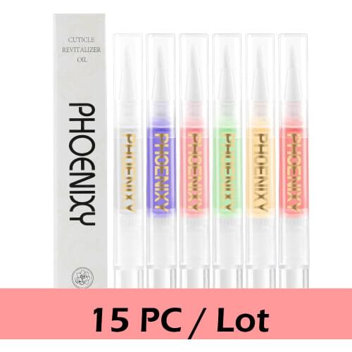 Phoenixy 15pcs/lot Nail Nutrition Oil Pen Nails Treatment Cuticle Revitalizer Oil Prevent Agnail Nail Art Tool Manicure Care Oil