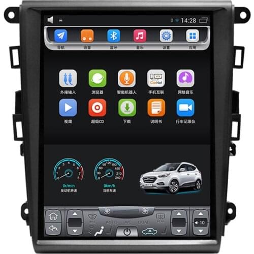 Fit For 2013-2018 Mondeoo Fusion 12.1 inch 10.4 inch Tesla Vertical touch Screen Android Car GPS Navigation Video Bluetooth Wifi