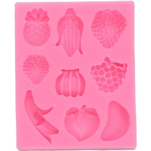 Various fruits DIY sugar cake silicone mold 15-1039