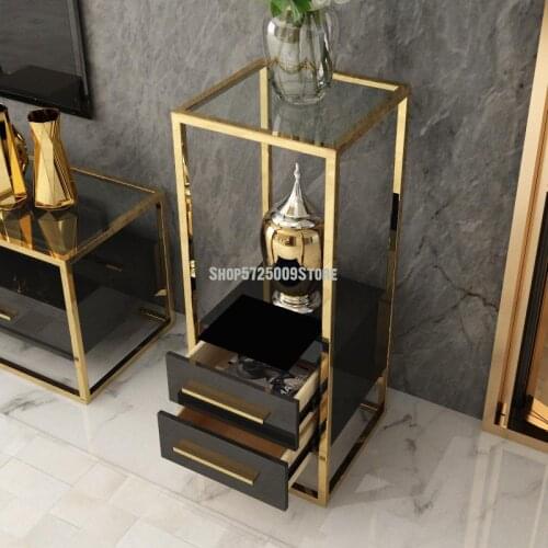 Modern stainless steel light luxury flower stand simple flower table living room decoration frame plant stand balcony floor stor