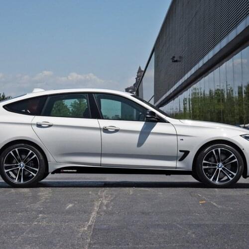 Sport Stripes Car Carbon Fiber Door Side Skirt Decals Auto Body Decor Decal For BMW 3 series GT F34 F30