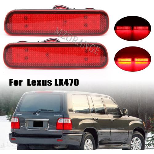 LED Rear Bumper Reflector Light For Toyota Land Cruiser 100/Cygnus LX470 Brake Lamp Car Parking Warning Stop Tail Lantern