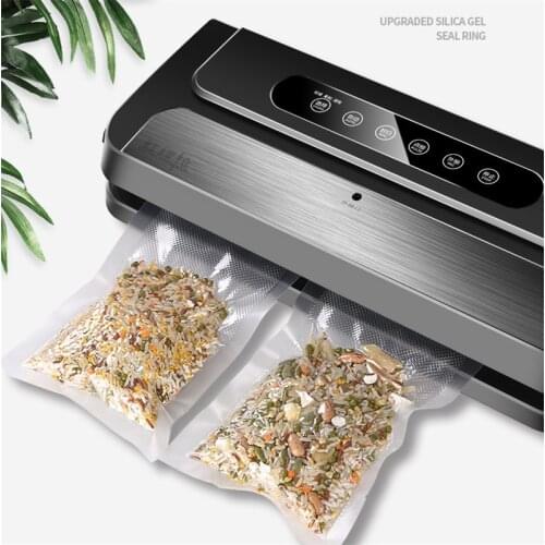 220V 140W Vacuum Sealing Machine Commercial Home Electric Food Vacuum Sealer Sealer Food Saver Packaging Machine + 10Pcs Bags