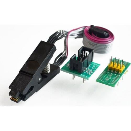 Clipe De Teste SOIC8 SOP8 Para EEPROM 93CXX/25CXX/24CXX In-Circuit De ProgramaçãO Em TL866A TL866CS Programador USB EZP2010 Down