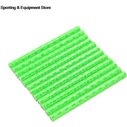 Safety Warning Light Tube 12 Pcs/Set White Reflective Bicycle Spokes Riding Rim Mounting Placement Bike Wheel Spoke Reflector