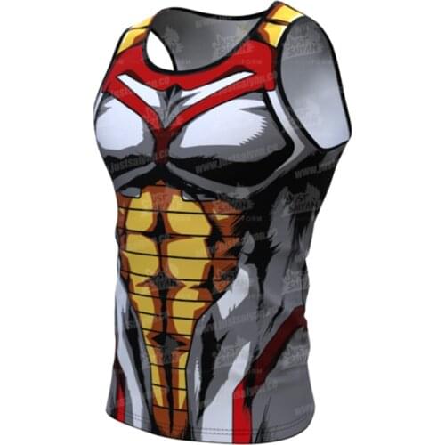 Men running vest Summer New Harajuku Cosplay Anime character Tank Top Print 3D Vest Sleeveless Singlets Mens Fashion Tops Jersey