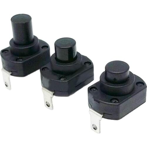 10pcs UPS switch flashlight switch self locking switch push button swicth micro power switch 3A/6A/10A