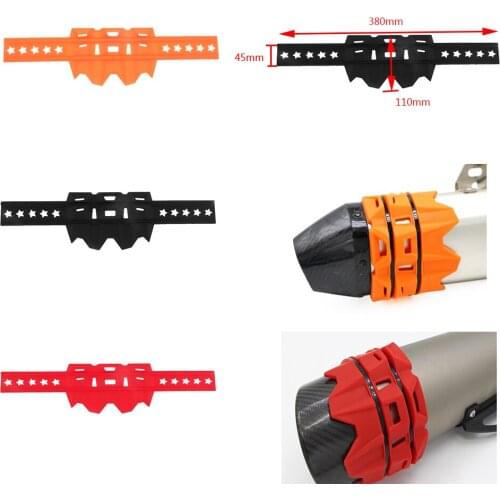 2x Black Exhaust Muffler Silencer Guard Shield Cover For CRF Dirt Bike