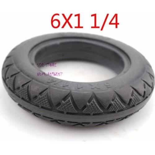 6 inch electric scooter 6X1 1/4 solid tires Mini electric car non inflatable solid tyres
