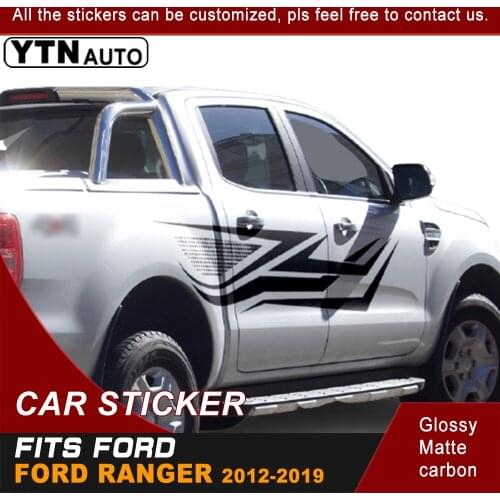Car Decals For Ford Ranger 2012 2013 2014 2015 2016 2017 2018 2019 2020 Side Body Mud Graphic Vinyl Cool Car Sticker Customized
