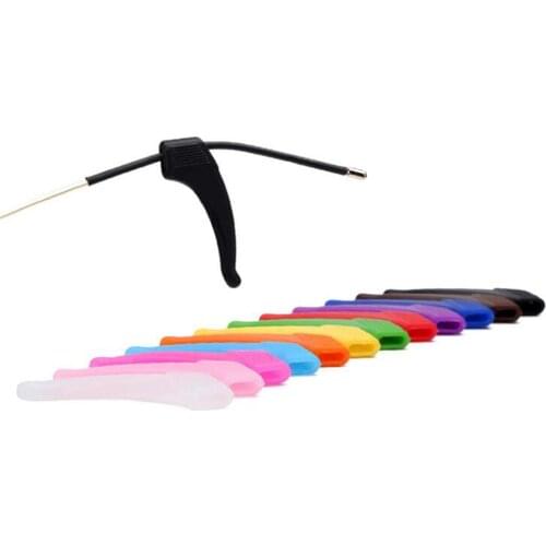 Black Silicone Anti Slip Ear Hook Eyeglasses Leg Grip Myopia Glasses Sports Fixed Grips Reading Glasses Sunglasses Accessories