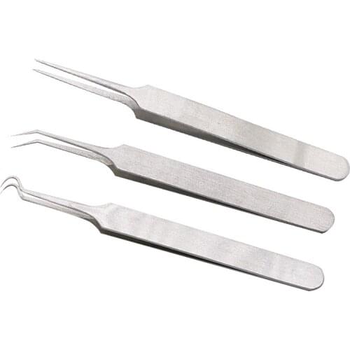 EFERO 7Pc/Set Face Clean Care Tool Acne Extractor Tool Pimple Needle Clip Comedone Tweezer Black Head Blemish Extractor Cleanser