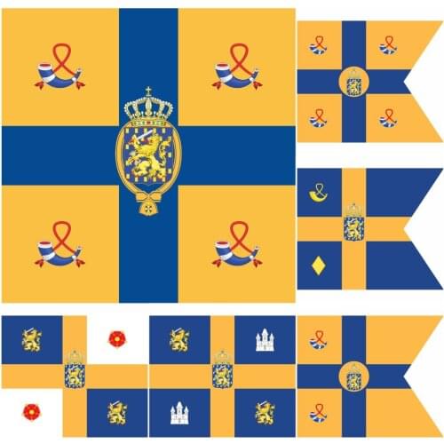 Netherlands Royal Standard Other Members royal Family Flag 4X4FT 120x120cm 100D Polyester Double Stitched High Quality Banner