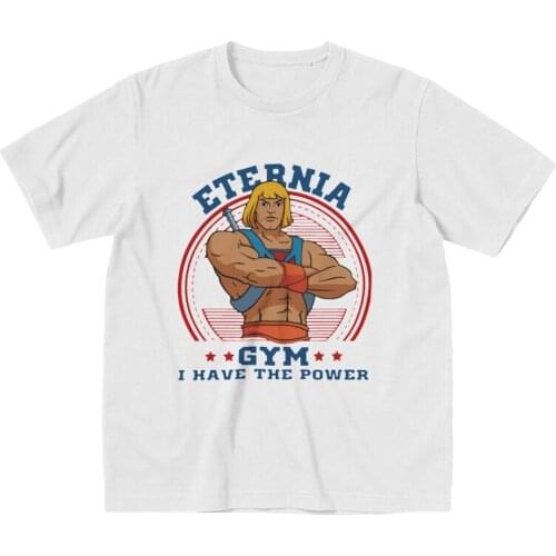 He-Man Eternia T Shirts for Men Pre-shrunk Cotton Tee Masters Of The Universe Tshirts Short Sleeved Casual T-shirt Gift