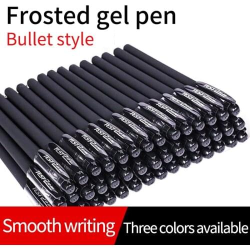 Gel pen test pen students with 0.5MM carbon black signature pen refill ballpoint pen bullet point red pen stationery