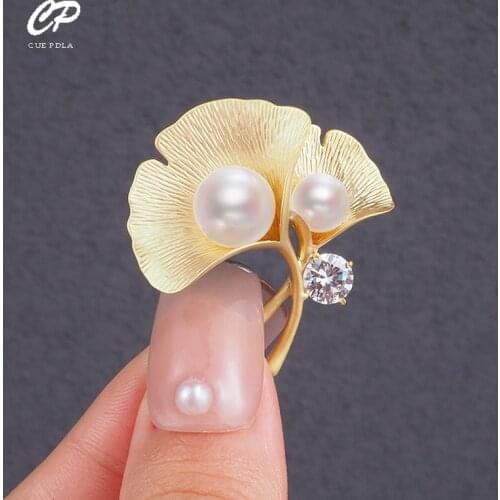 Exquisite Ginkgo Leaf Brooches For Women Weddings Banquet Party Brooch Pins Gifts