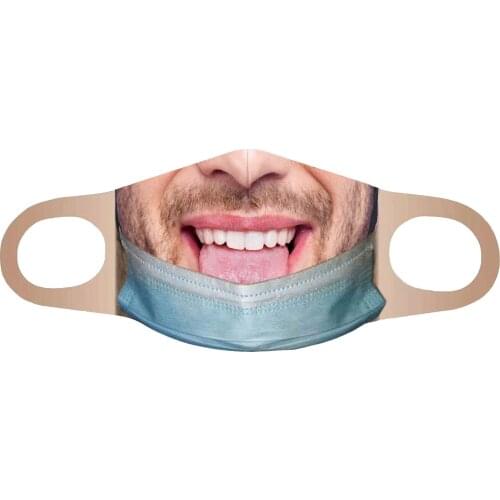 1PCS Fun Print Face Masque For Women Men Washable Protection Adjustable Masque mascarilla Monder Scarf Halloween Cosplay MasK