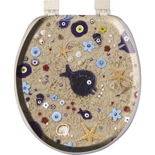 Softy Classic Pattern Soft Toilet Seat Cover White