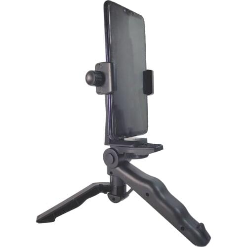 Mini Tripod 90" Rotation Desktop & Handle Stabilizer For Camera GoPro 360ONEX for Cell Phone iphone huawei xiaomi Holder Clip