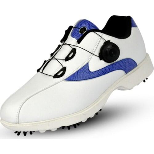 Golf Shoes for Men Genuine Leather Waterproof Golf Shoes Mens Breathable Shoes Slip Resistant Sports Training Shoes D0604