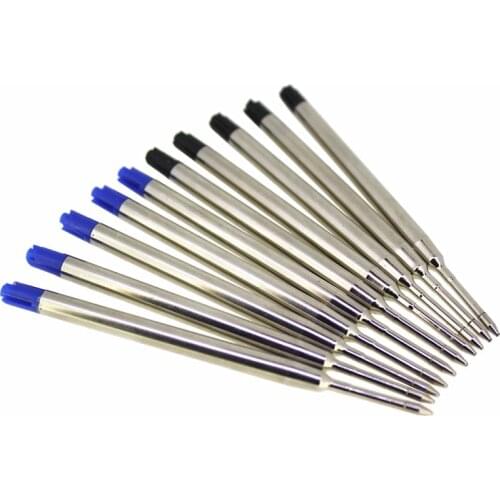 Office minimalism style Blue/black medium Nib Ballpoint Diamonds ball Pen Refills School & office office supplies