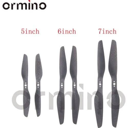 ORC 2pairs 5 inch FPV Propeller 6 7 Inch RC Drone Propeller Kit T Motor Style Quadcopter Multicopter Hexcopter Carbon Fiber Prop