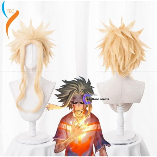 2020 All Might Boku No Hero Academia Hair Anime Cosplay Wig My Hero Academia/Academy Cosplay Wig Synthetic All Might Hair Men
