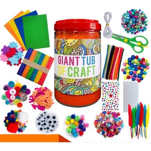 Palos de felpa coloridos para niños, materiales de lana con pompones, manualidades Montessori, tubo para contar matemáticas