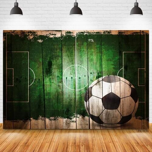 Dark Hardwood Soccer Football Photography Backdrops Birthday Party Backgrounds For Photo Studio Baby Boy Photocall Photophone