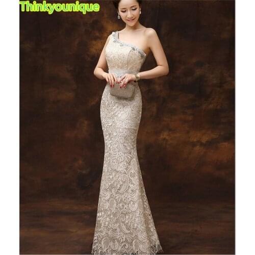 Thinkyounique Womens One Shoulder Evening Dresses