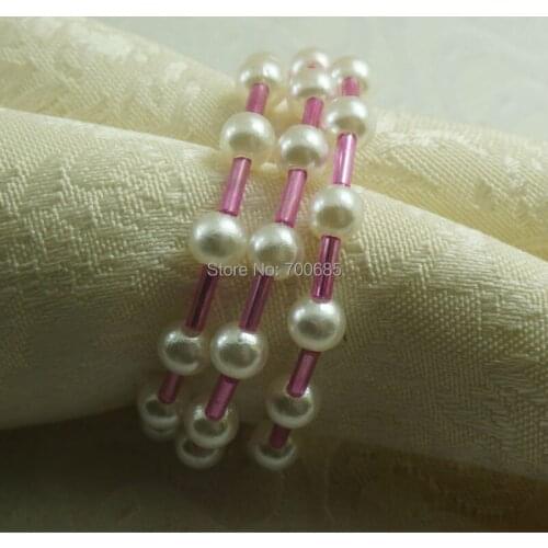 Pearl ring napkin, wholesale napkin holder