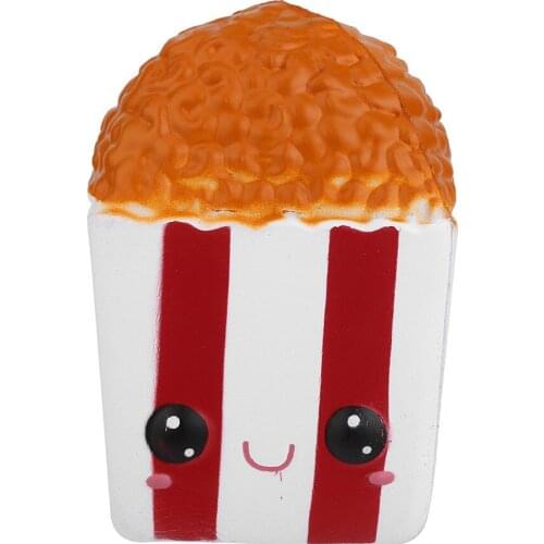 12cm Cartoon French Fries Charm Slow Rising Pressure Stress Reliever Toys New cartoon fries decompression toy L103