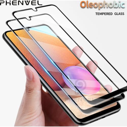 2pcs Glass For Samsung Galaxy A22 Oleophobic Screen Protector For Galaxy A72 A42 A32 A12 A02 A02S A52 Full Cover Tempered Glass