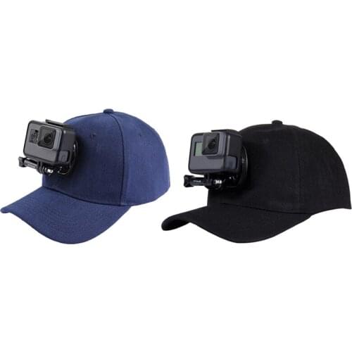 2x PULUZ for Go Pro Accessories Outdoor Sun Hat Topi Baseball Cap with Holder Mount for GoPro HERO5 HERO4 Session HERO 5 4 3 2 1