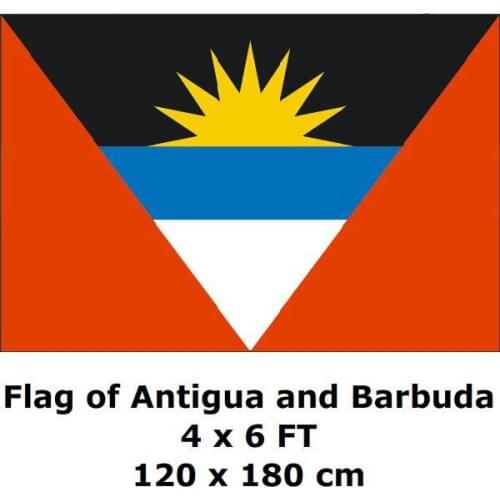 Antigua and Barbuda Flag 120 x 180 cm 100D Polyester Antigua and Barbuda Flags And Banners National Flag Country Banner
