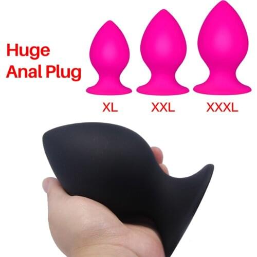 Adult Large Anal Plug Huge Size Butt Plugs Soft Silicone Prostate Massager For Men Anus Expansion Stimulator Gay Big Anal Beads