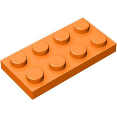 BZB MOC DIY 10pcs Part 3020 Plate 2x4 Bricks Building Blocks Parts DIY Educational Tech Parts Kids Toys Gift Girls Boys