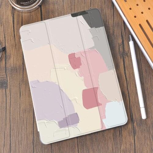 Abstract Print for Air 4 iPad Case Pencil Holder 10.2 8th 2020 7th 12.9 Pro 11 2018 Mini 5 Cover Silicone For 10.5 Air 1 2 3