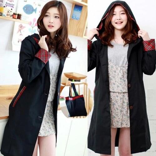 Long Raincoat Women waterproof hood, ladies Rain Coat Ponchos Jackets Female Chubasqueros Mujer capa de chuva