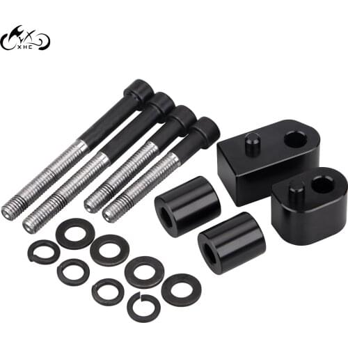 For Harley Road King FLHR Street Glide FLHX Electra Glide Classic FLHTC FLHT Motor Driver Floorboard Extension Spacer Aluminum